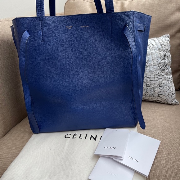 Celine Handbags - 💙 Celine Cabas Phantom Belt Bag Tote Blue Purse